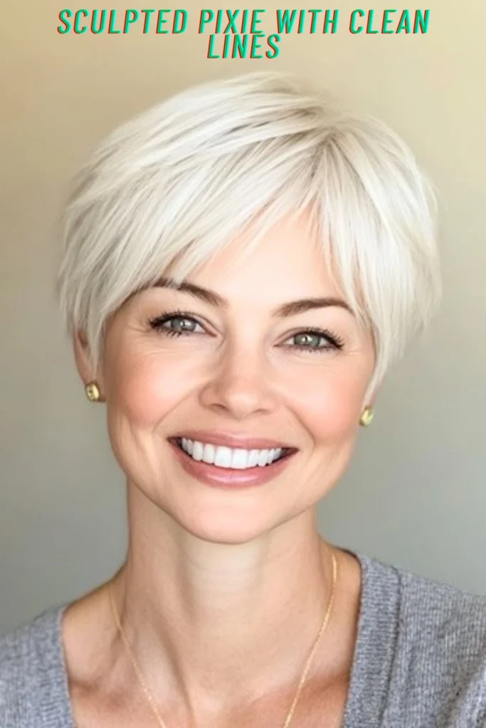 Sculpted Pixie With Clean Lines