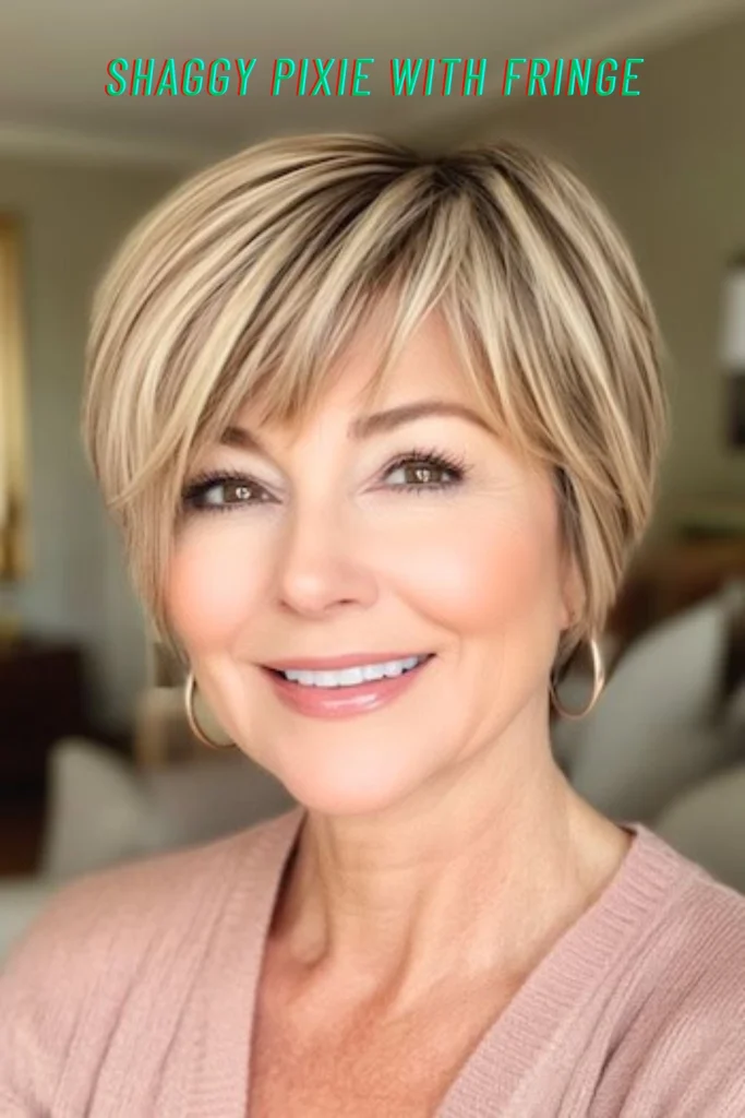 Shaggy Pixie With Fringe