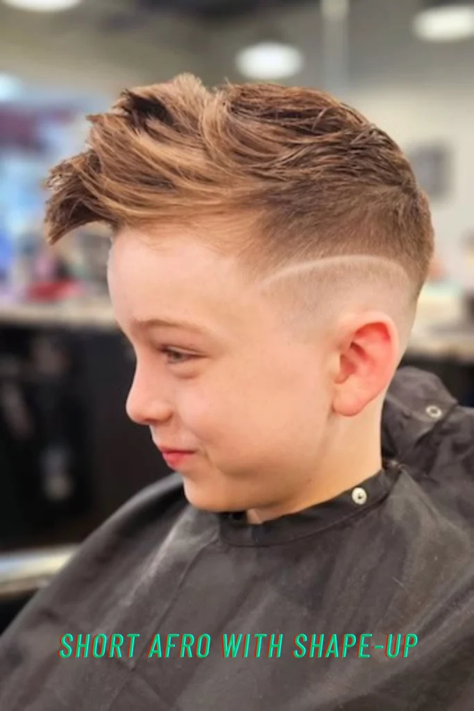 Short Afro with Shape-Up