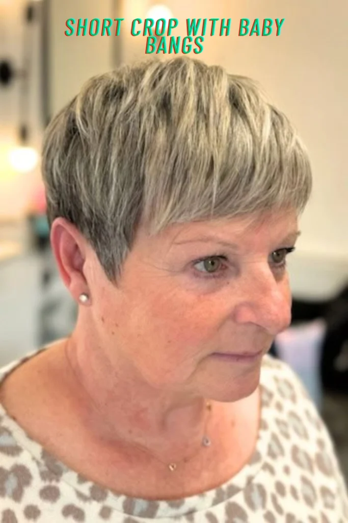 Short Crop with Baby Bangs