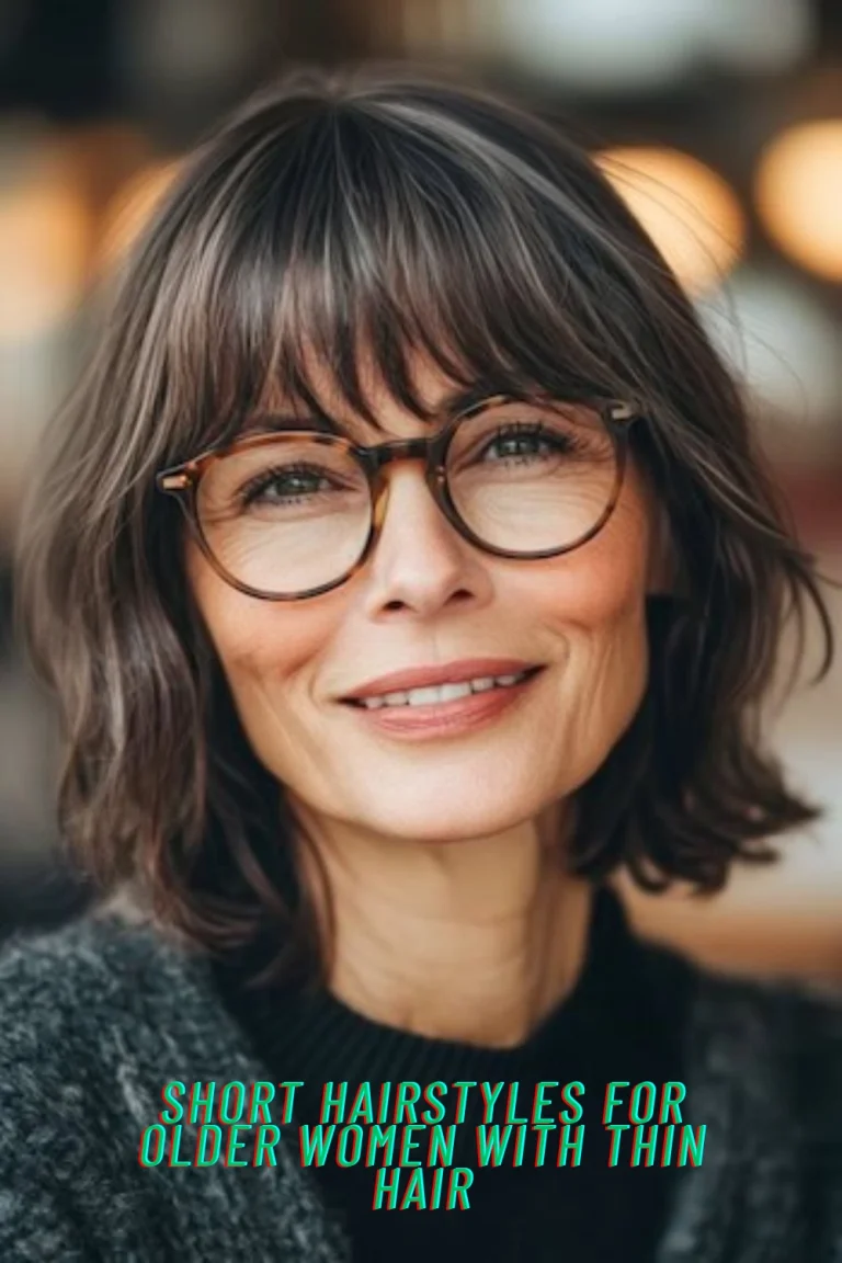 Short Hairstyles For Older Women With Thin Hair