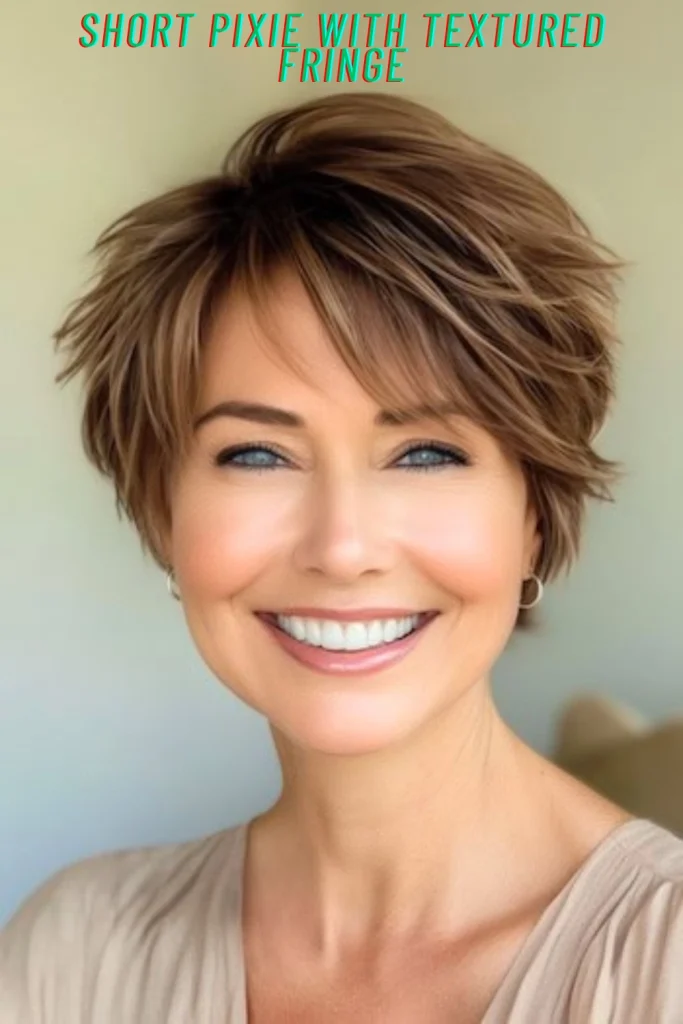 Short Pixie With Textured Fringe