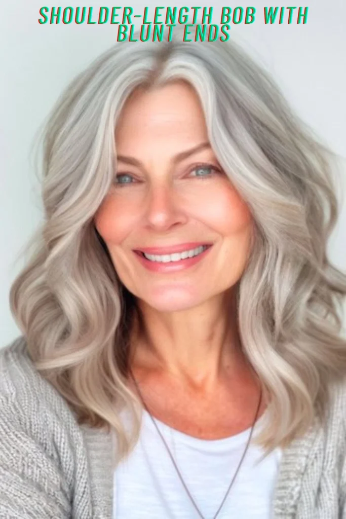 Shoulder-Length Bob With Blunt Ends