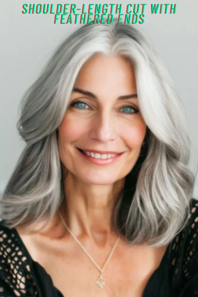 Shoulder-Length Cut With Feathered Ends