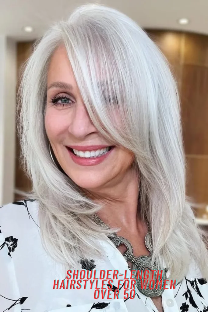 Shoulder-Length Hairstyles For Women Over 50