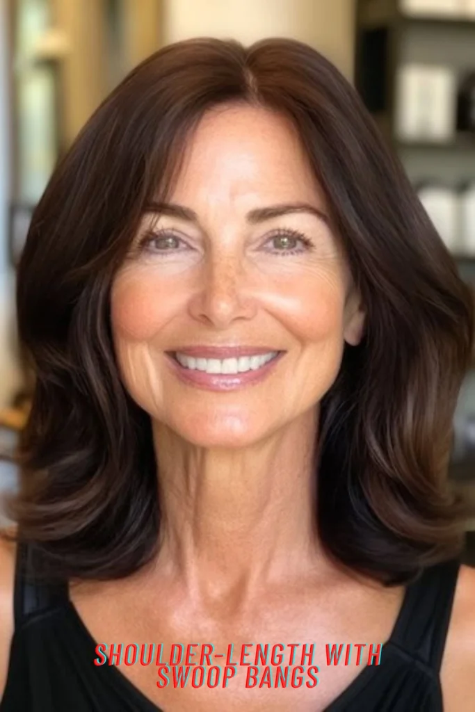 Shoulder-Length with Swoop Bangs
