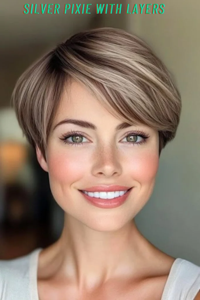 Silver Pixie With Layers