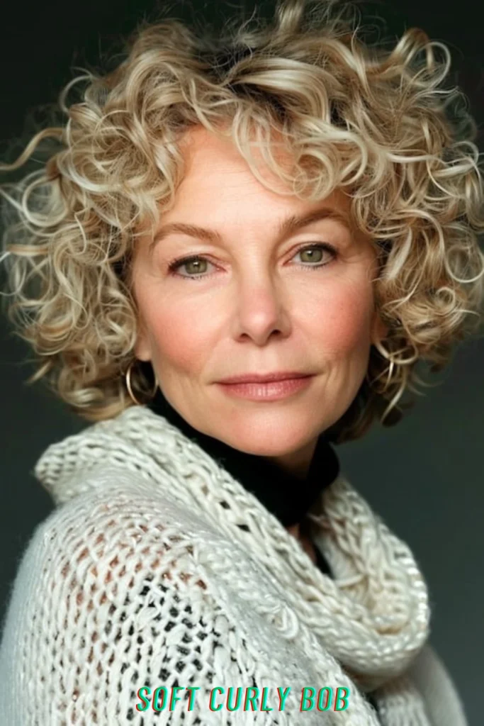 Soft Curly Bob