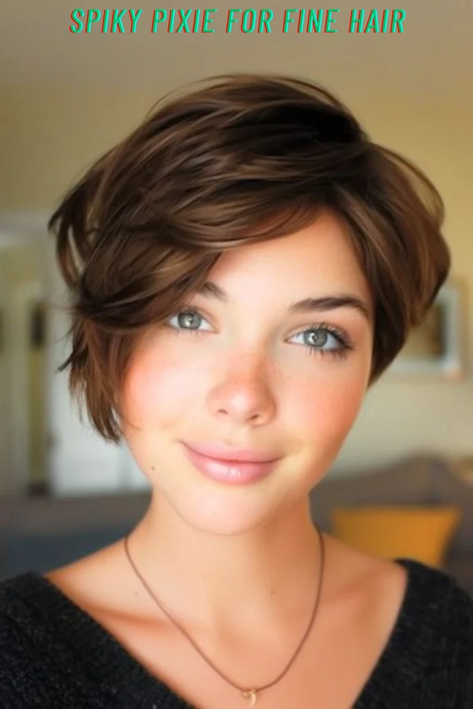 Spiky Pixie For Fine Hair