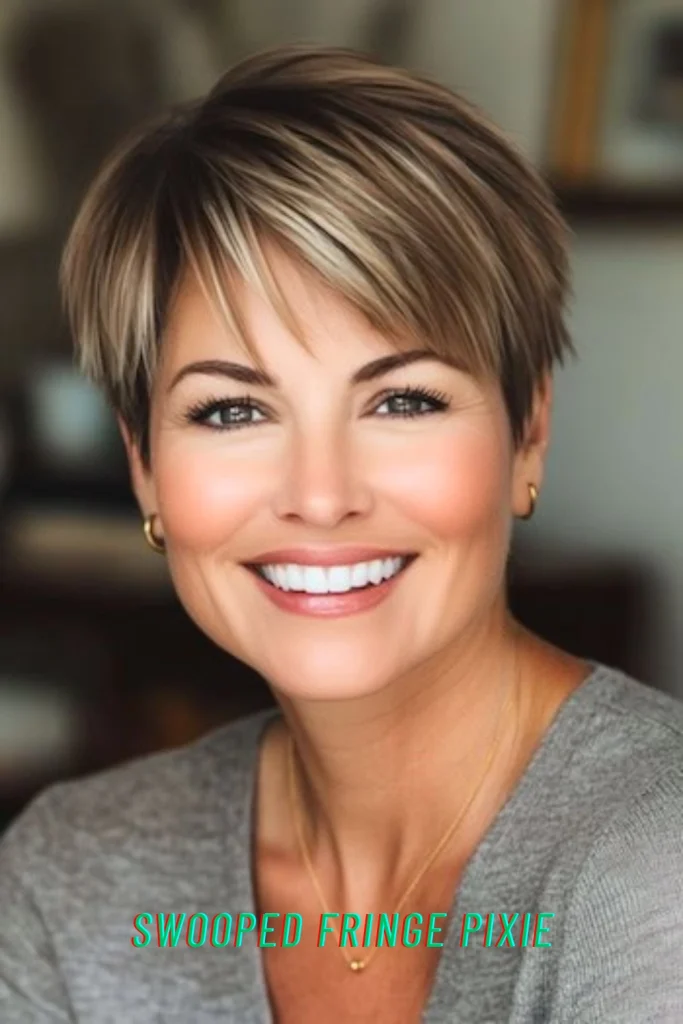 Swooped Fringe Pixie