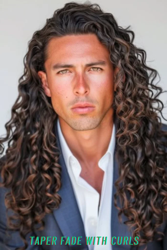 Taper Fade with Curls