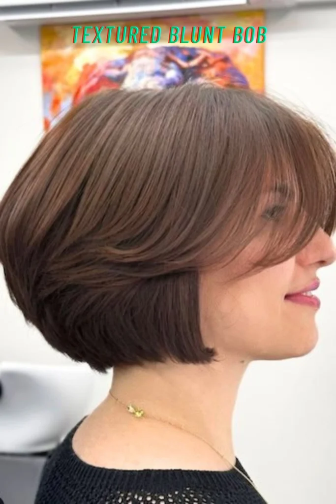 Textured Blunt Bob
