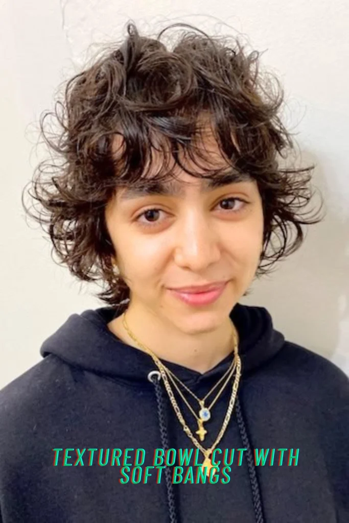 Textured Bowl Cut with Soft Bangs