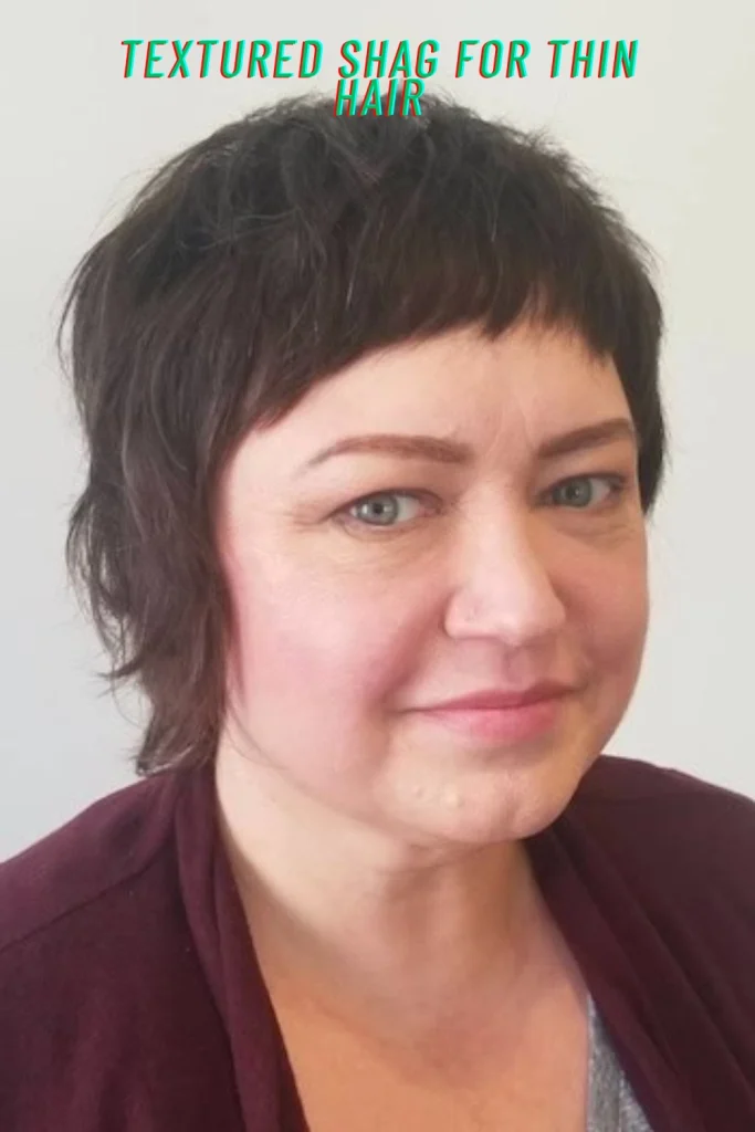 Textured Shag for Thin Hair