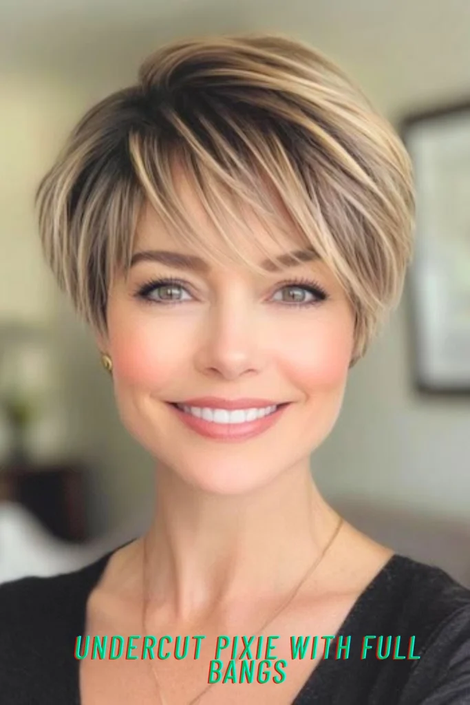 Undercut Pixie With Full Bangs