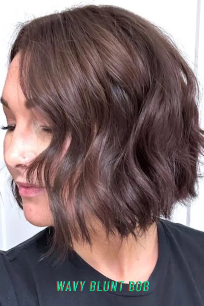 Wavy Blunt Bob