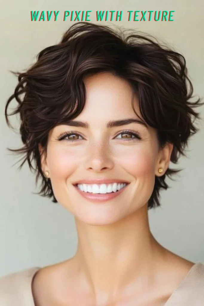 Wavy Pixie With Texture