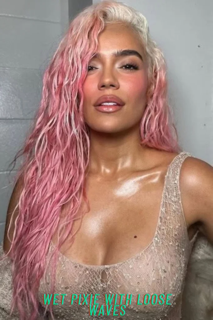 Wet Pixie With Loose Waves