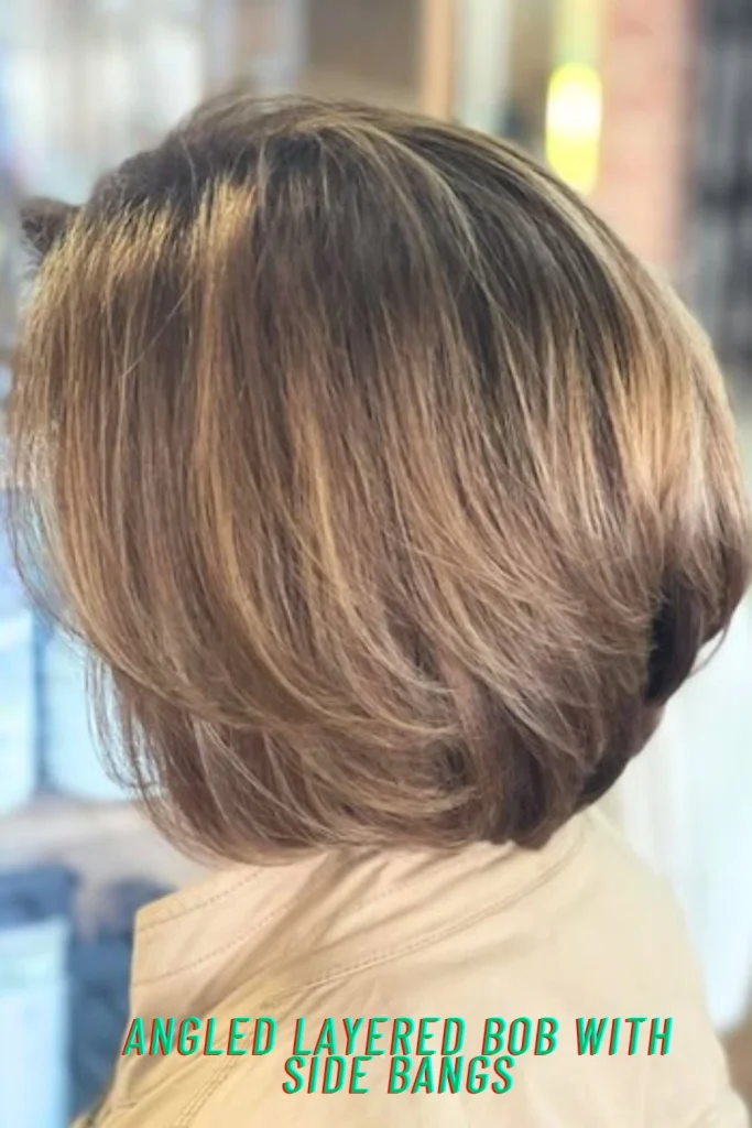Angled Layered Bob With Side Bangs