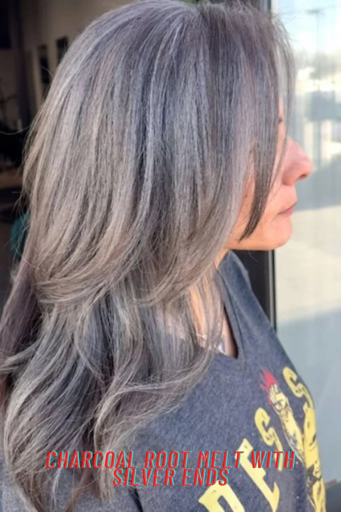 Charcoal Root Melt with Silver Ends
