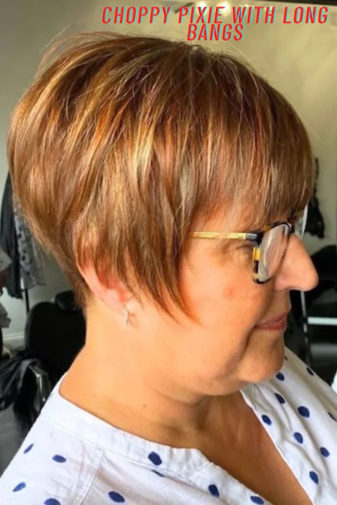 Choppy Pixie with Long Bangs
