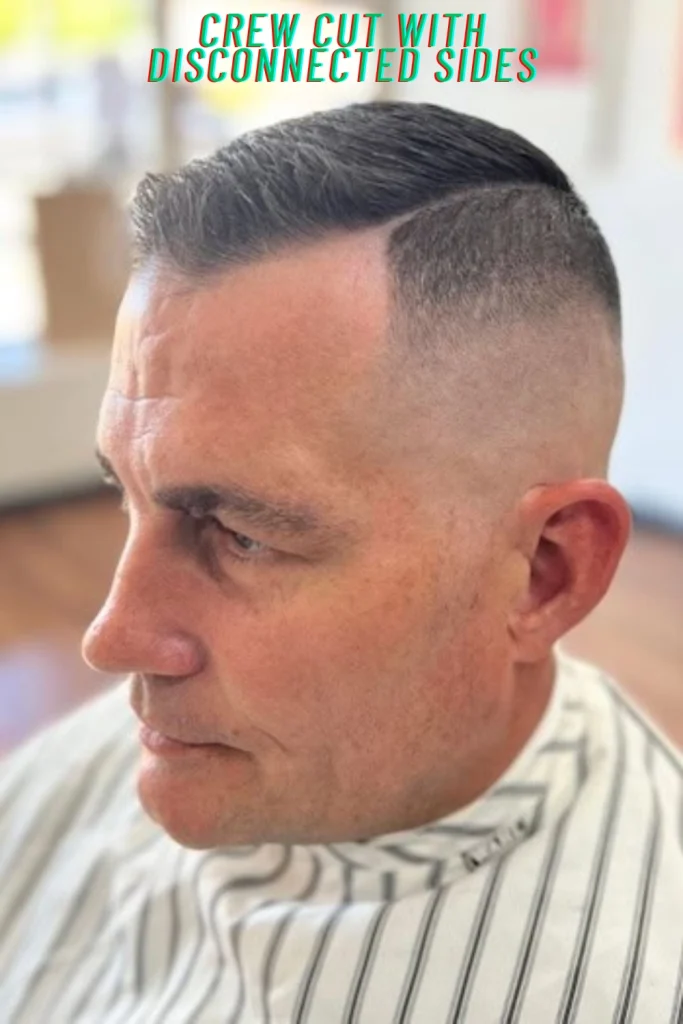 Crew Cut With Disconnected Sides