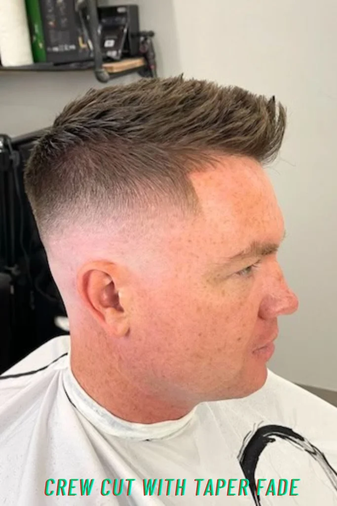 Crew Cut With Taper Fade