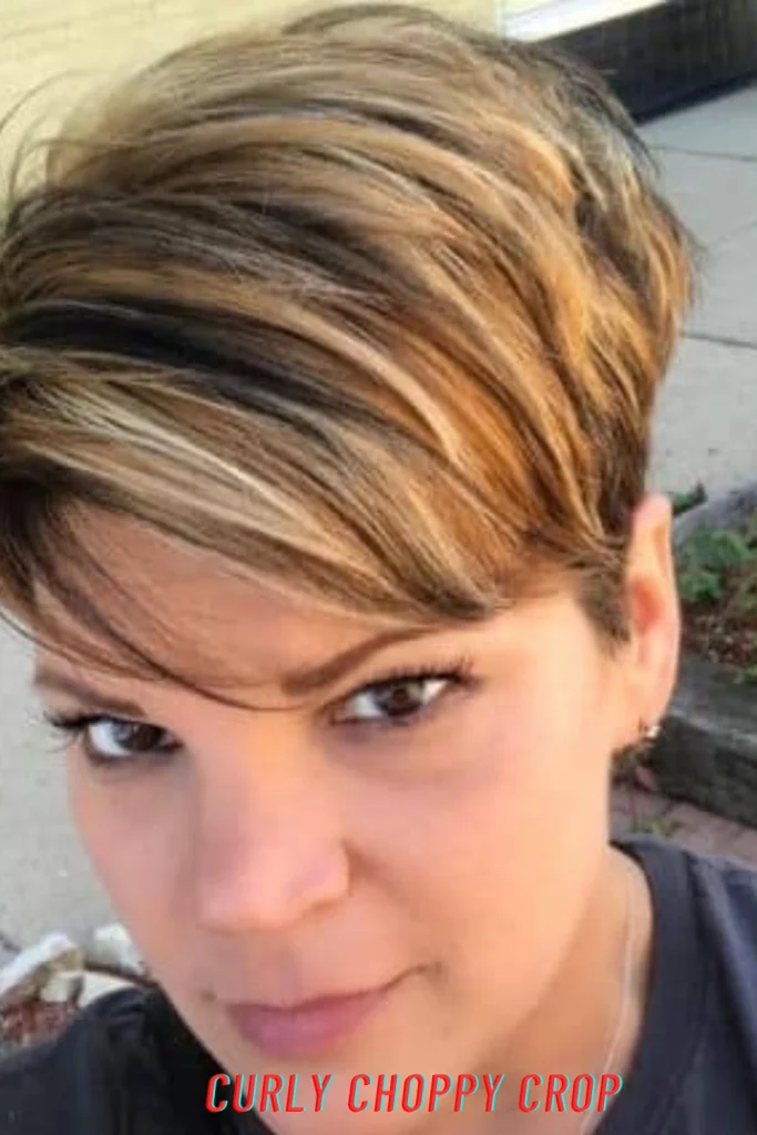 Curly Choppy Crop