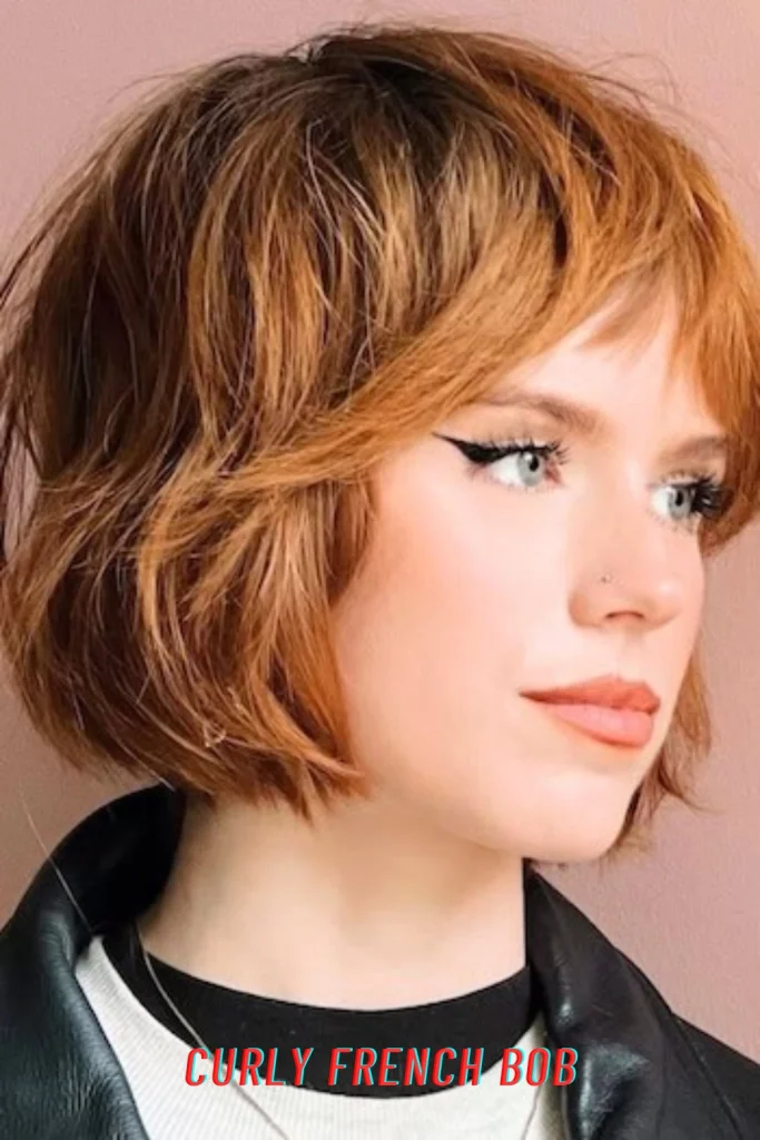 Curly French Bob