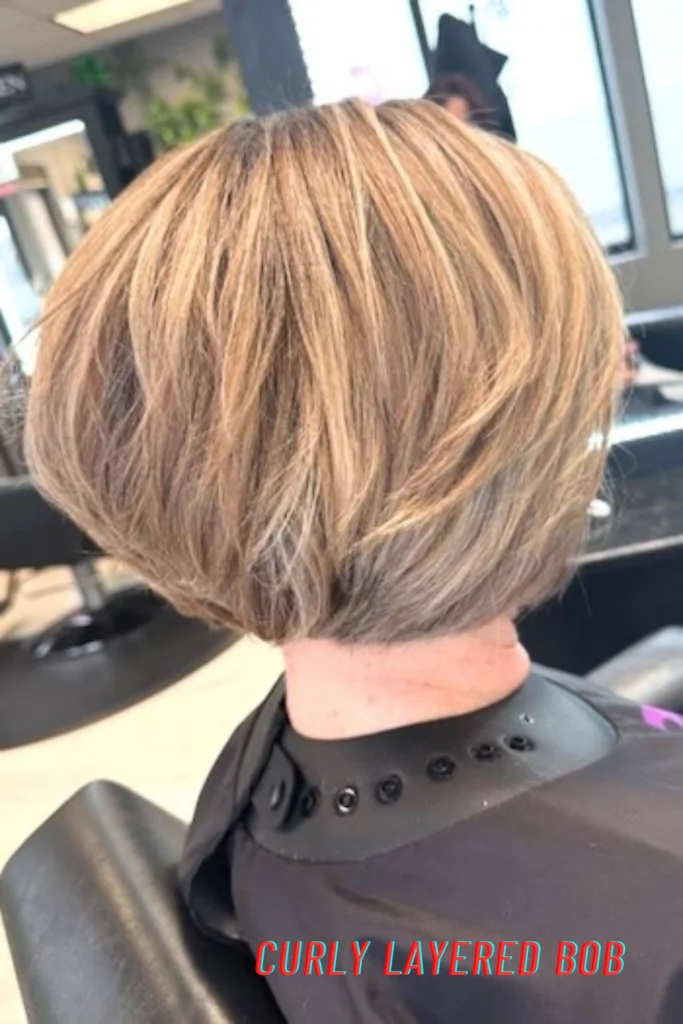 Curly Layered Bob