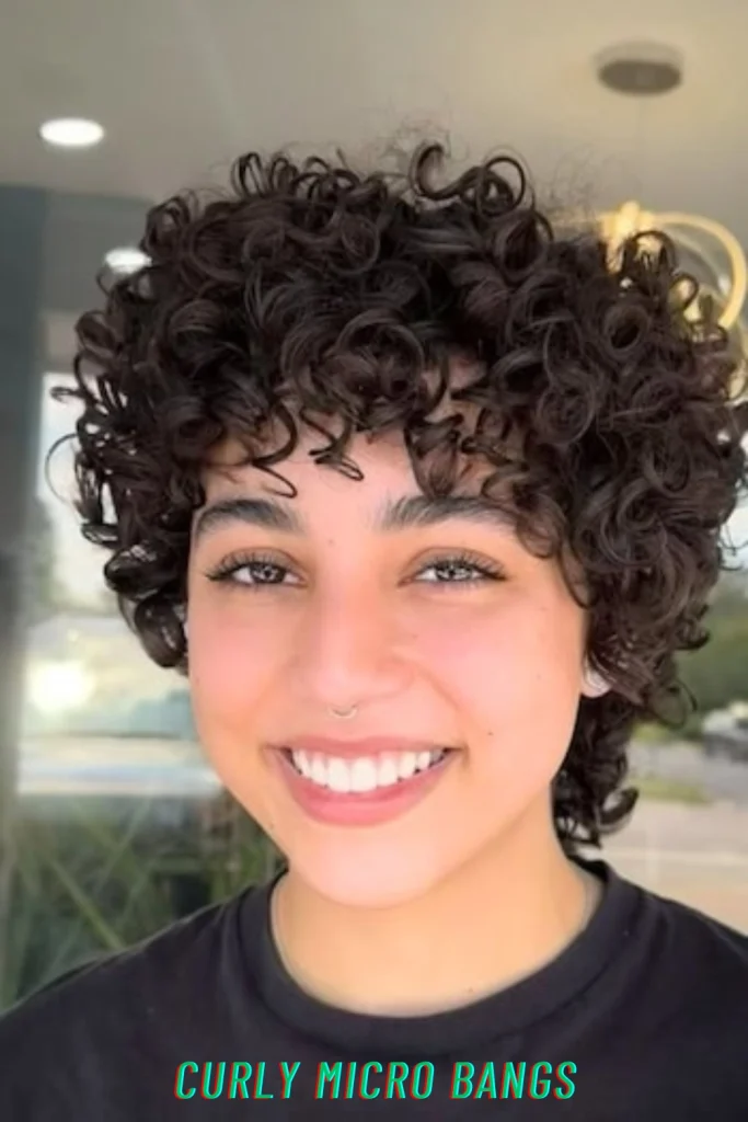 Curly Micro Bangs