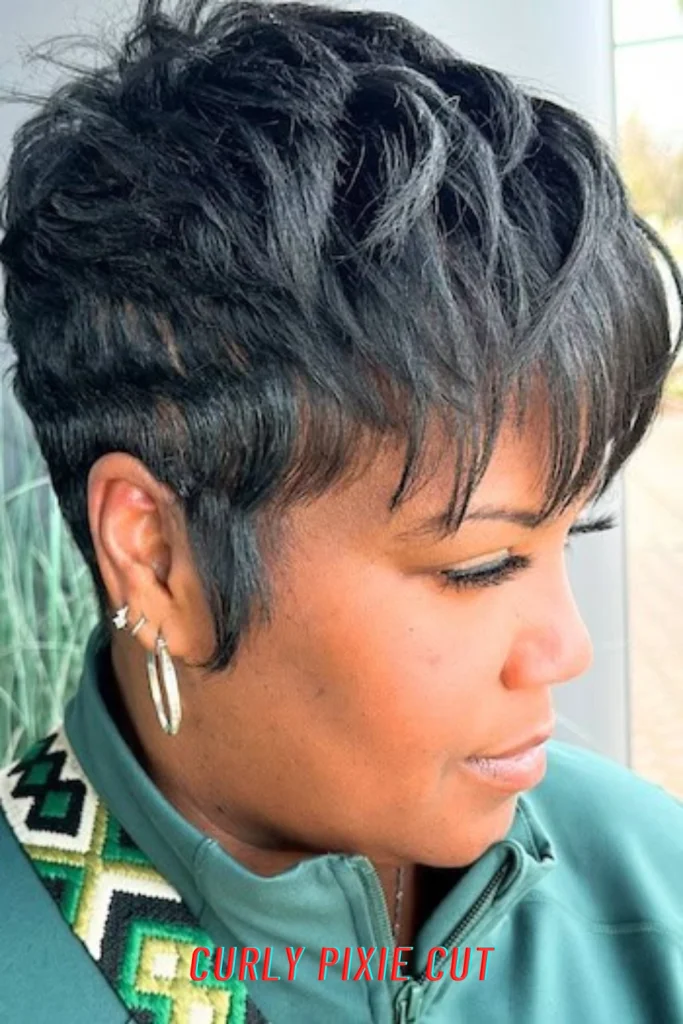 Curly Pixie Cut