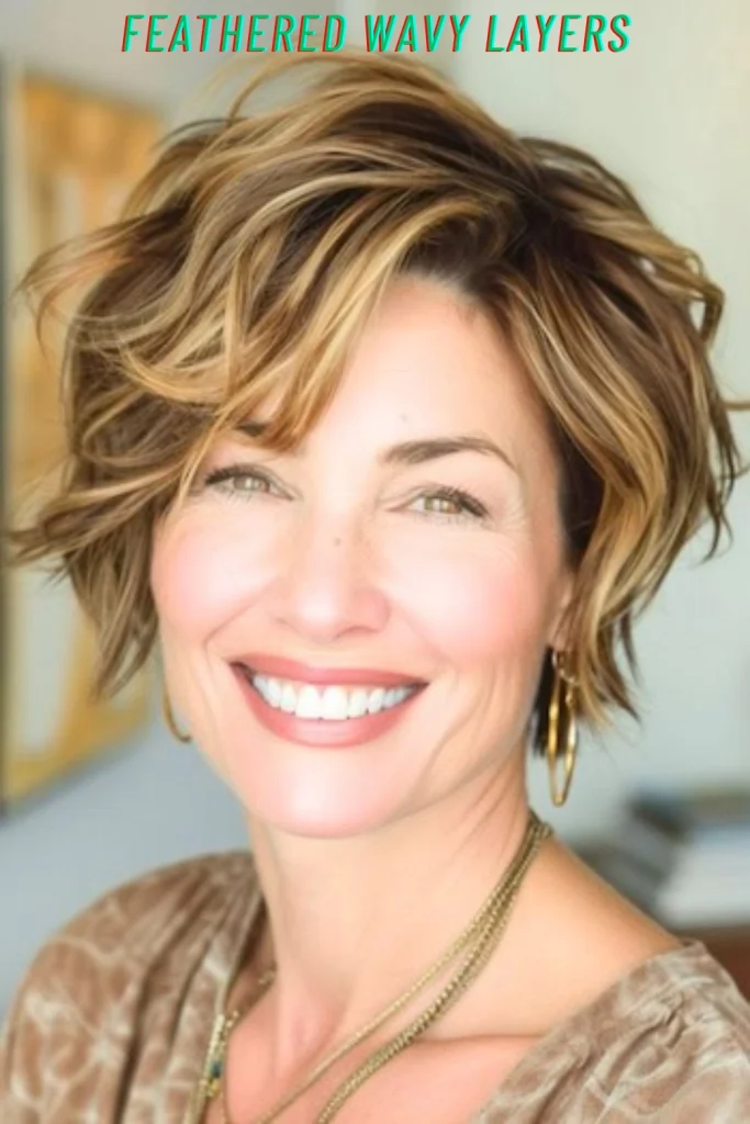 Feathered Wavy Layers