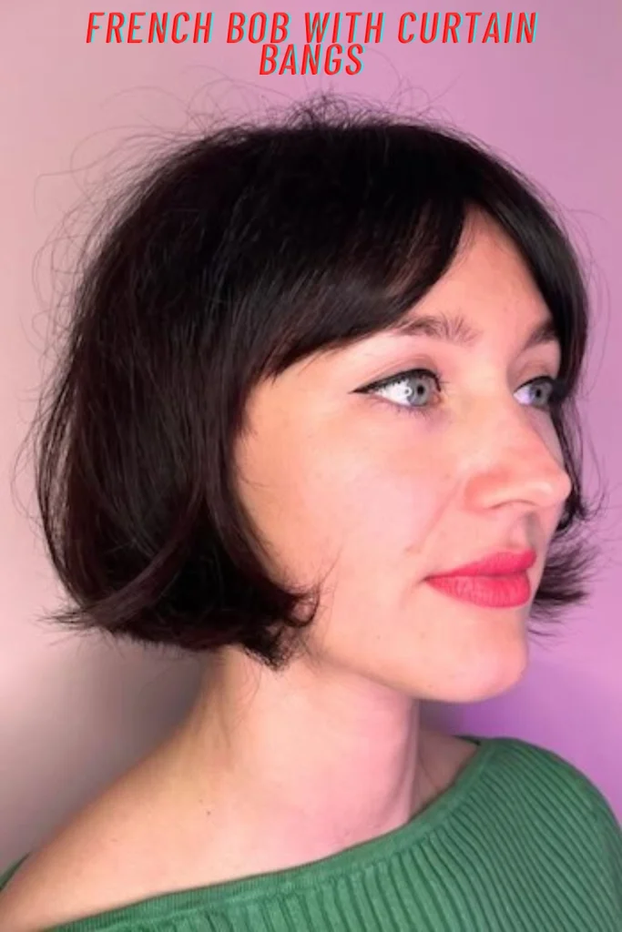 French Bob With Curtain Bangs