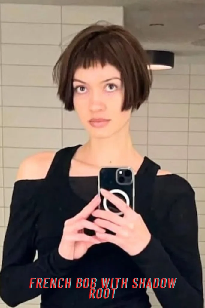 French Bob With Shadow Root