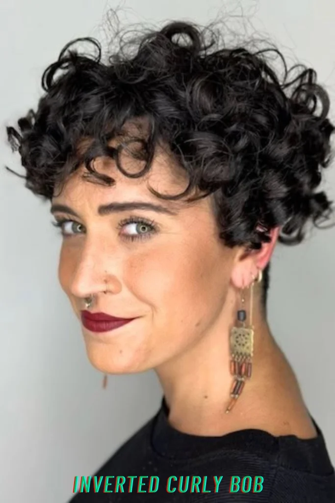 Inverted Curly Bob