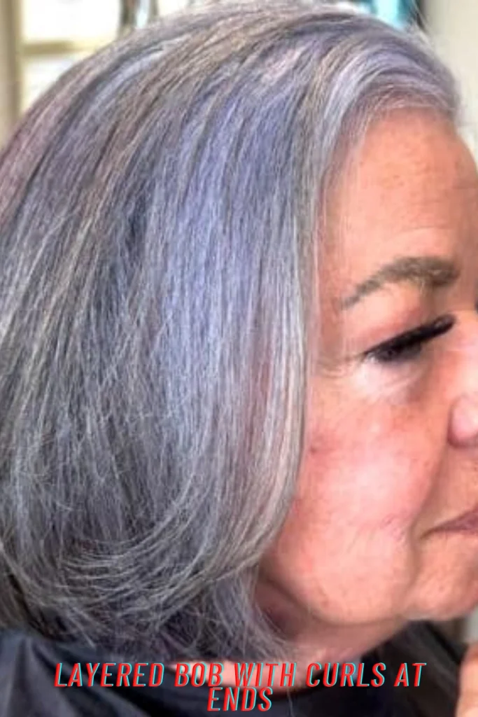 Layered Bob With Curls at Ends