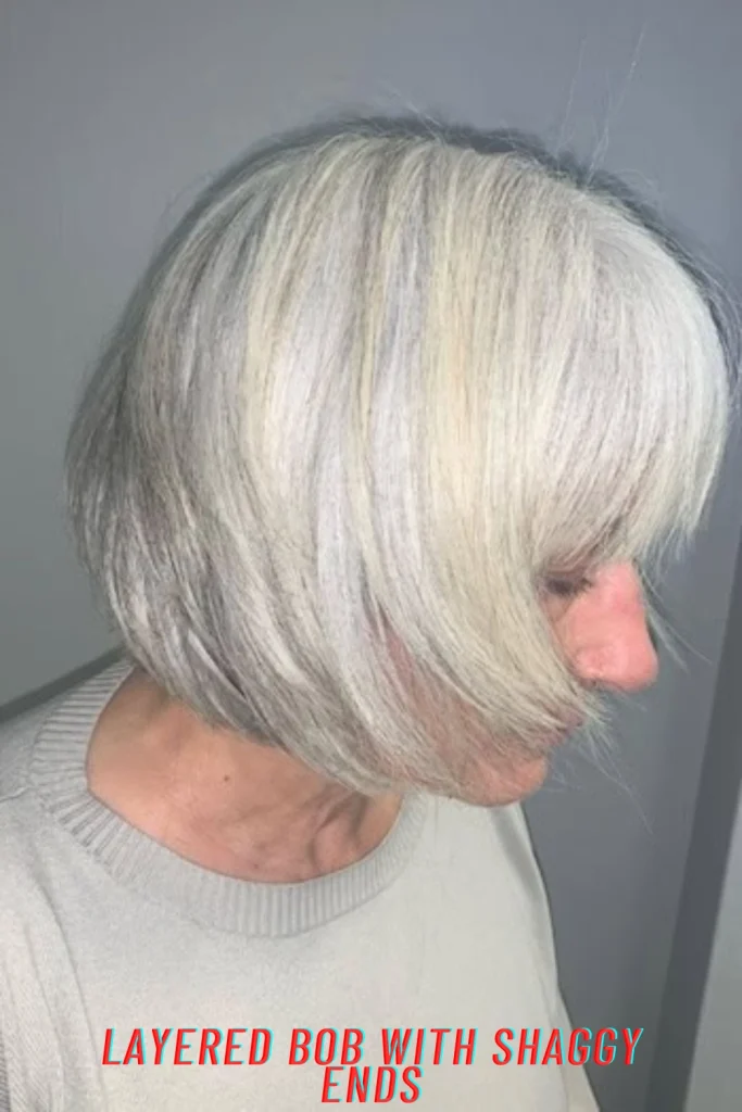 Layered Bob With Shaggy Ends