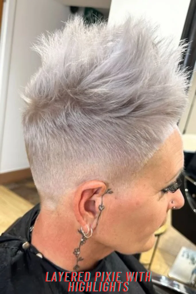 Layered Pixie With Highlights