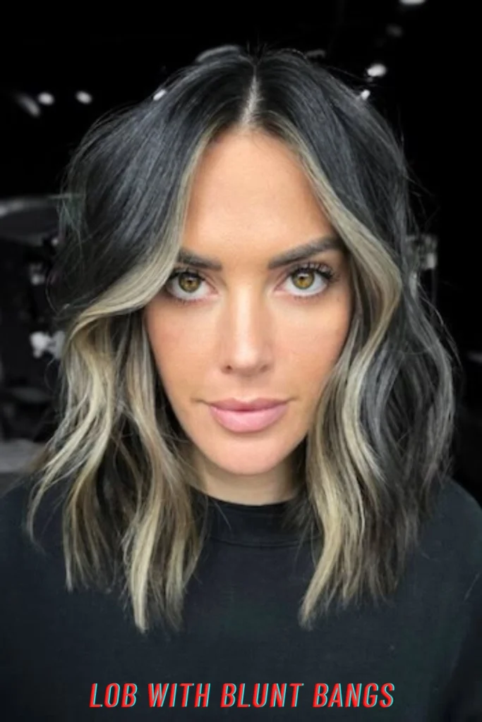 Lob With Blunt Bangs