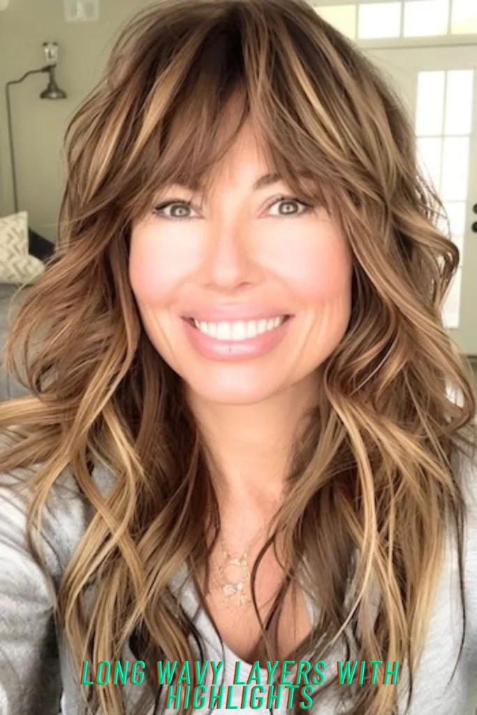 Long Wavy Layers With Highlights
