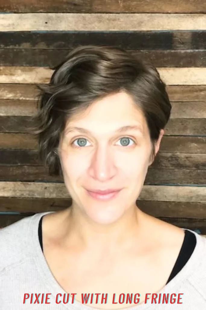 Pixie Cut With Long Fringe