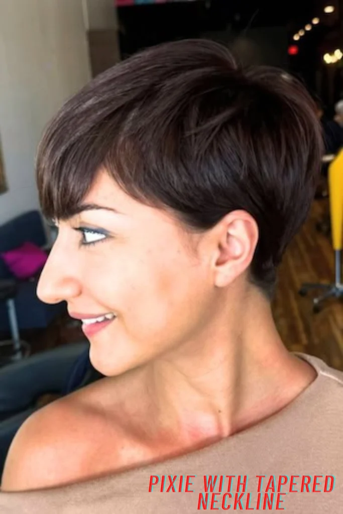 Pixie With Tapered Neckline