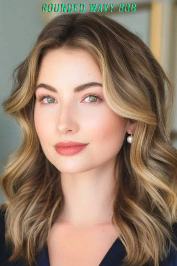 Rounded Wavy Bob