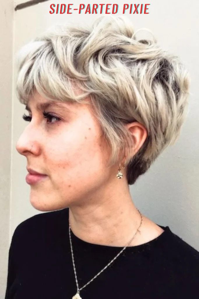 Side-Parted Pixie