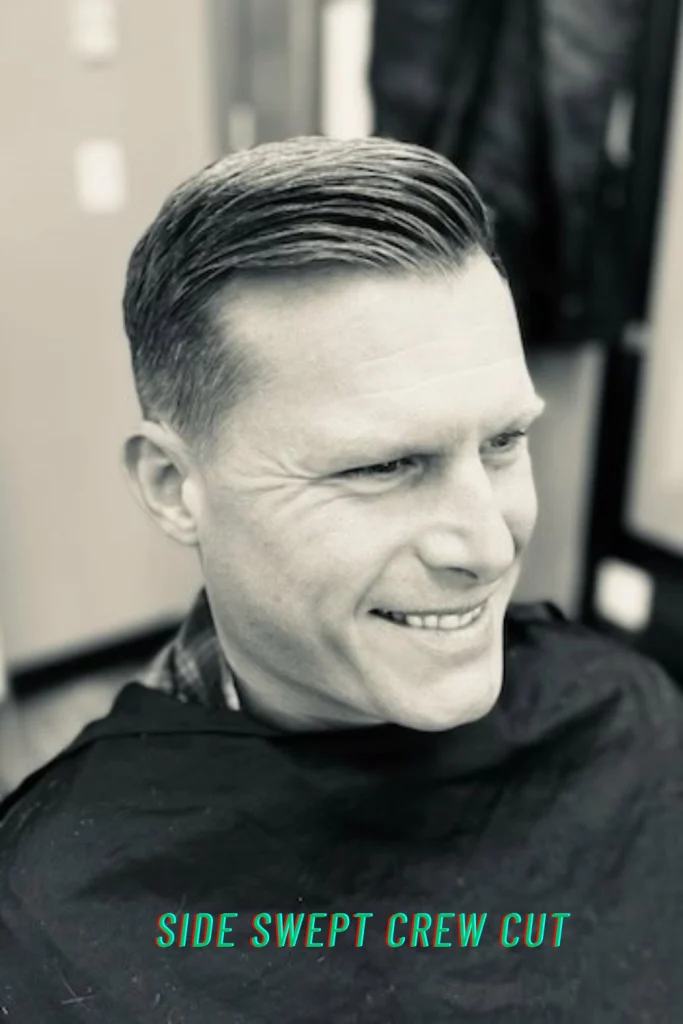 Side Swept Crew Cut