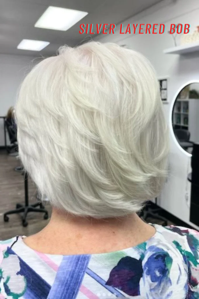 Silver Layered Bob