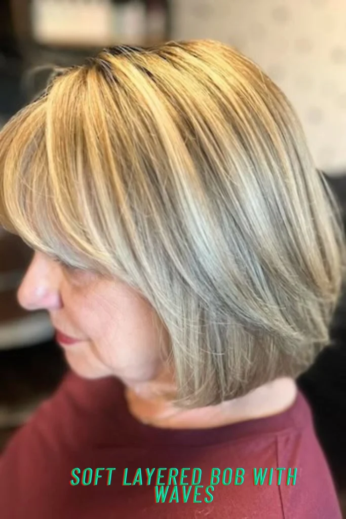 Soft Layered Bob With Waves