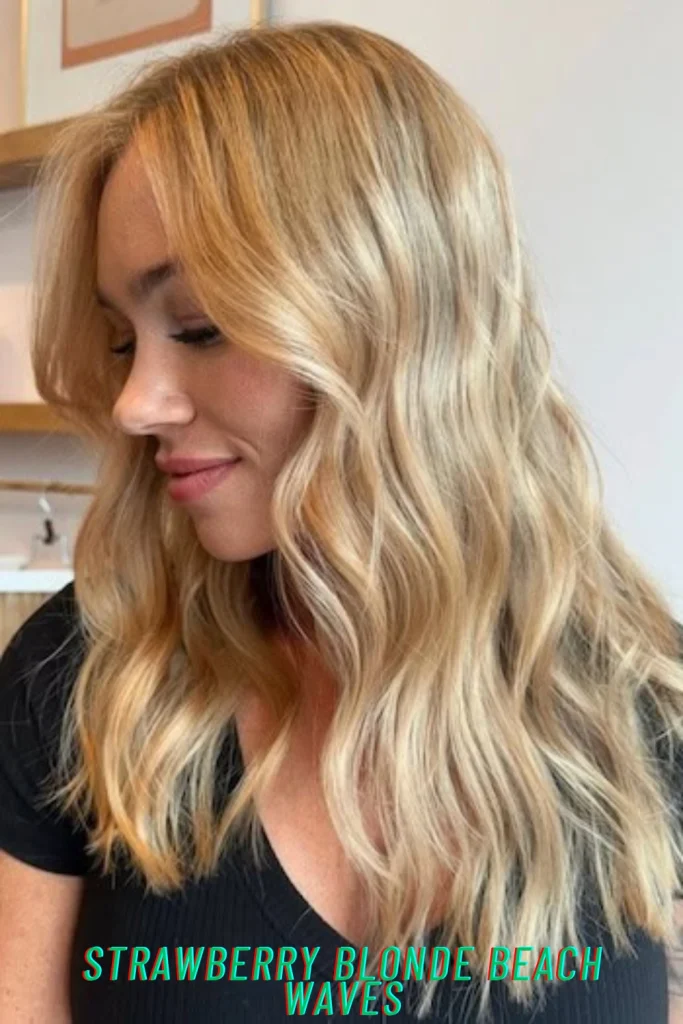 Strawberry Blonde Beach Waves