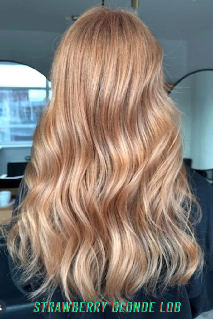 Strawberry Blonde Lob